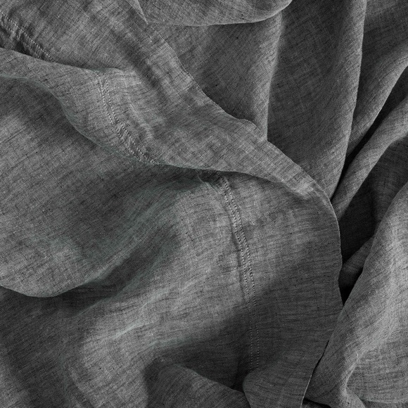 Brooklinen Other - Brooklinen Flat Sheet // Never Used // King Size // Chambray Gray // Linen